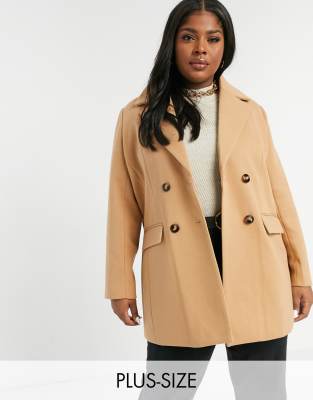 asos plus size coats
