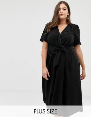 plus midi wrap dress