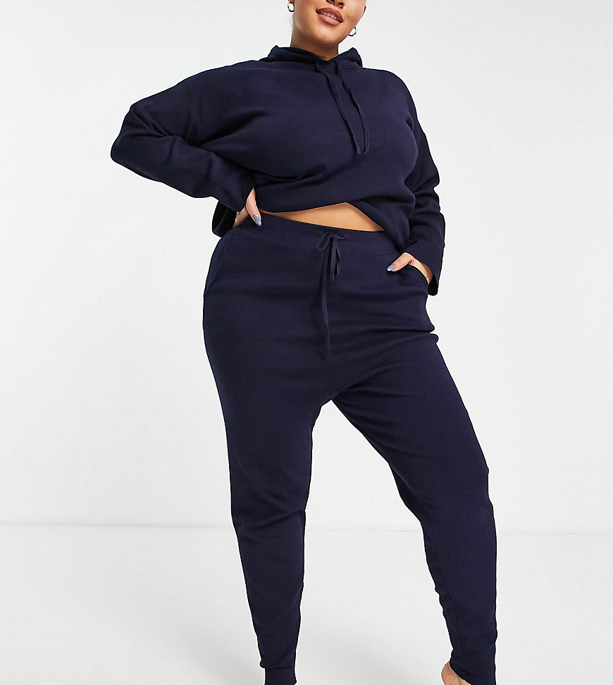 Plus-size loungewear set by Fashion Union Part of our responsible edit Includes a hoodie and a pair of joggers Relaxed hoodie Drawstring hood Relaxed joggers High rise Elasticated drawstring waist Side pockets