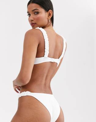 ribbed white bikini bottoms