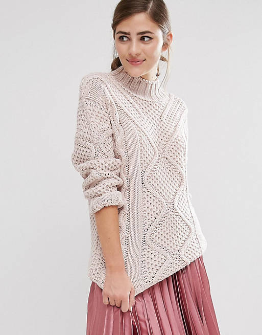 Fashion Union Roll Neck Knitted Sweater