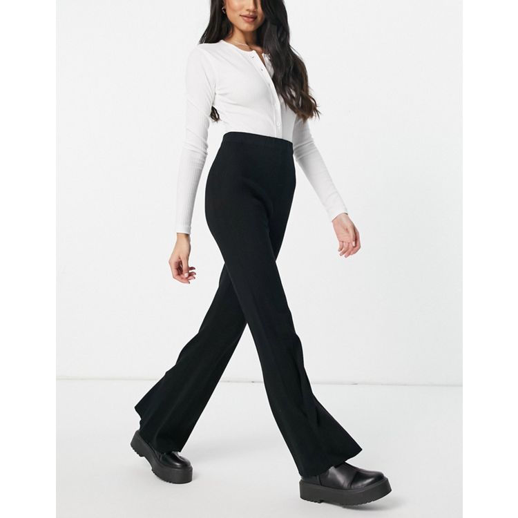 Fashion Union front seam flared pants in sparkle knit - part of a