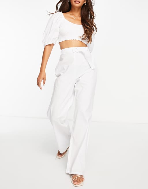 Fashion Union - Strandset in wit, 2 van 4