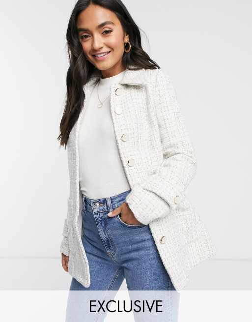 Asos tweed shop jacket womens