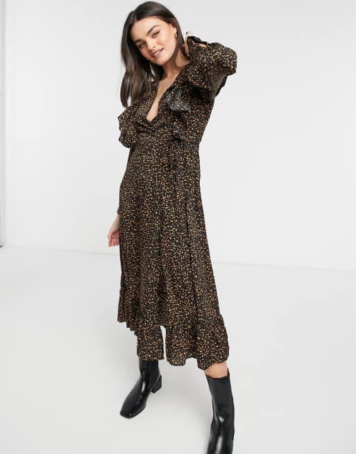 Fashion union leopard print dress hotsell