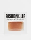 [Fashionkilla] Fashionkilla adhesive silicone nipple covers in beige-Brown One Size Beige
