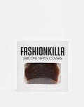 [Fashionkilla] Fashionkilla adhesive silicone nipple covers in brown One Size Brown