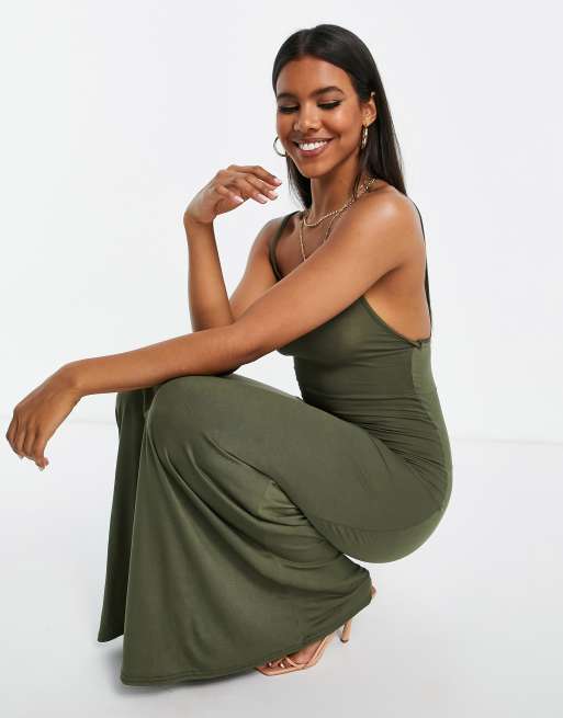 Green bodycon deals maxi dress