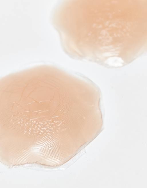 Fashionkilla - Cache-tétons adhésifs en silicone - Beige, 3 de 3