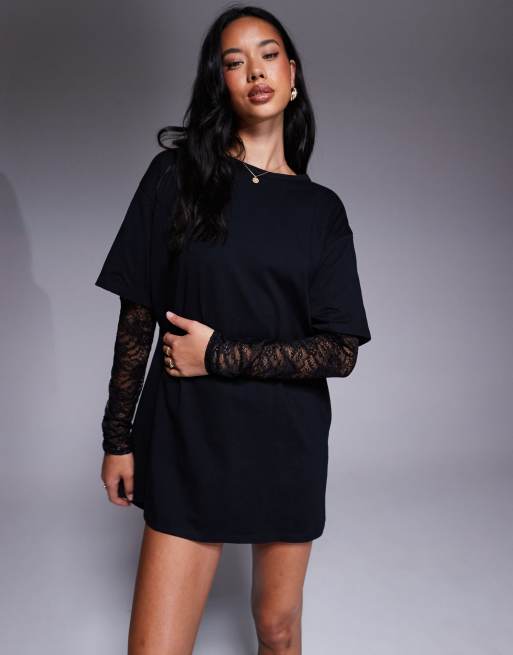 white christmas dresses Elizabeth Lace Robe in black