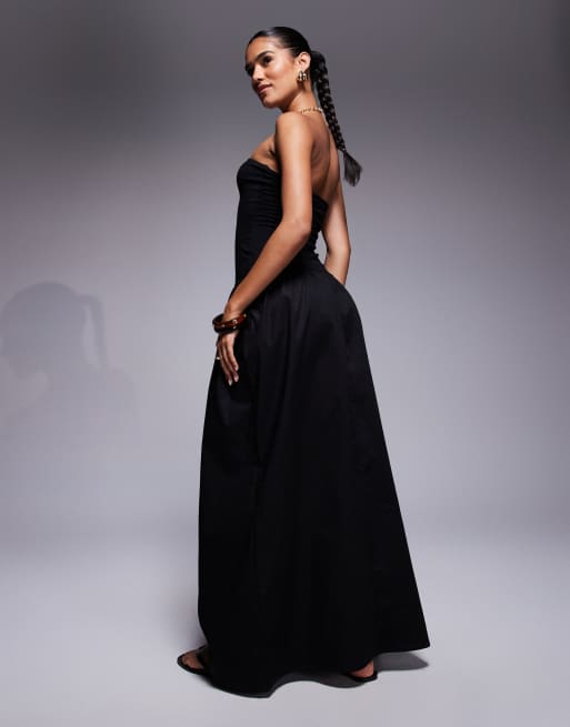 cotton bandeau maxi dress Cotton Bandeau Maxi Dress