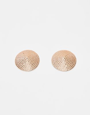 diamante detail nipple cover in pink