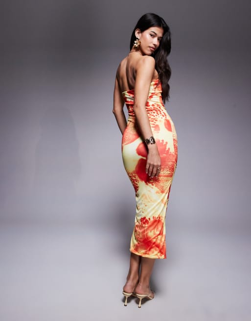 fitted lace wedding dress African Print Infinity Multiway Maxi Dress