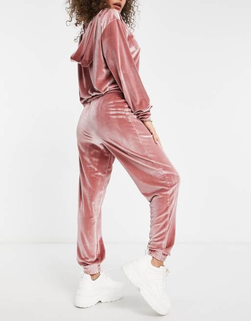 Pink 2025 velour joggers