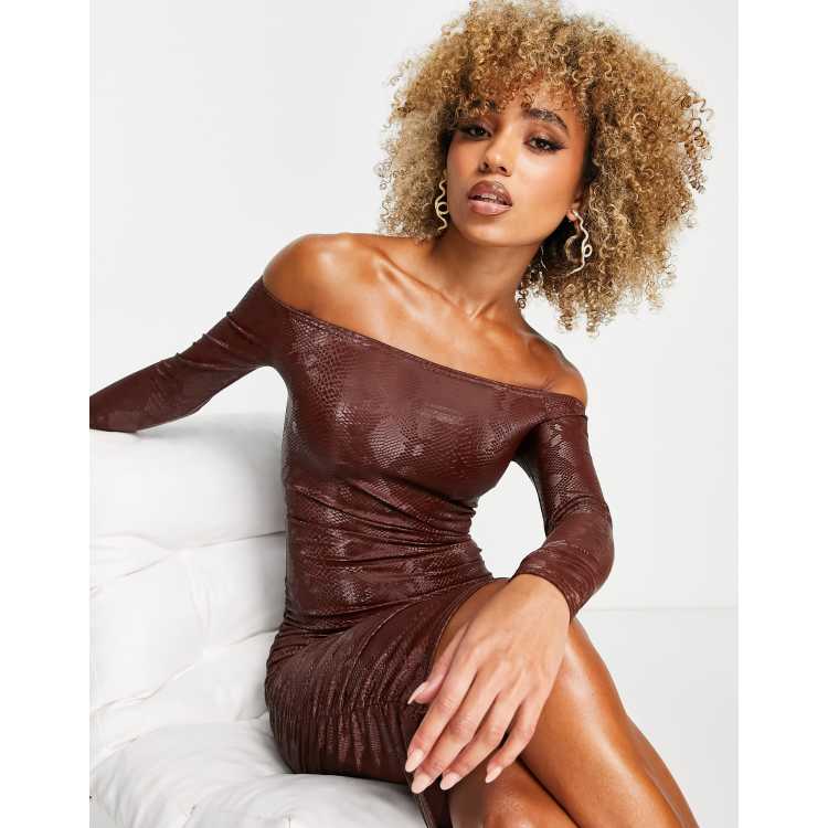 Faux hot sale snakeskin dress