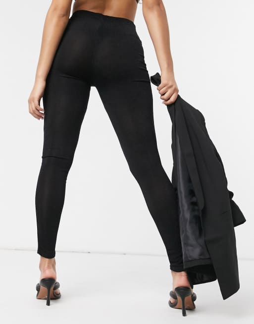 Legging discount pailleté noir