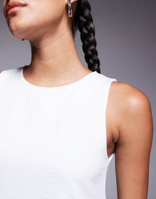 Fashionkilla Linen Look Smock Mini Dress