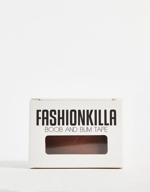 Fashionkilla - Nastro push-up multiuso per seno e fondoschiena color cuoio scuro