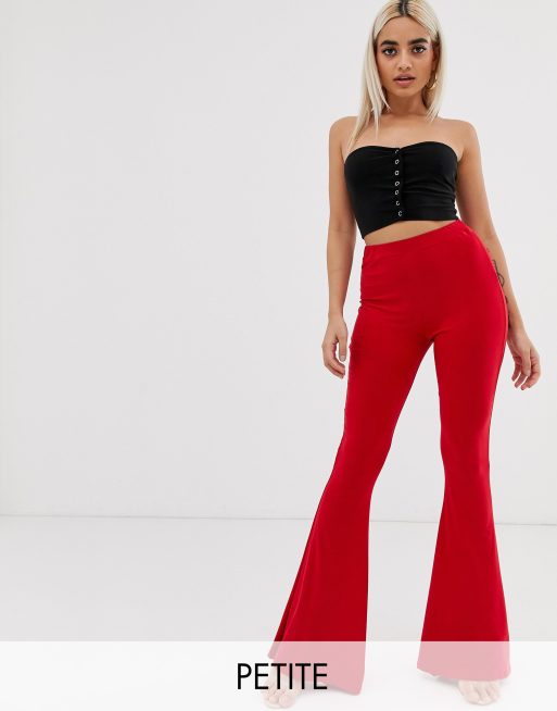 petite flared trousers