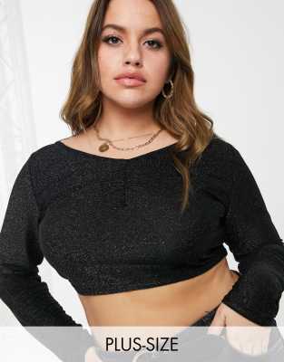 shimmer top plus size