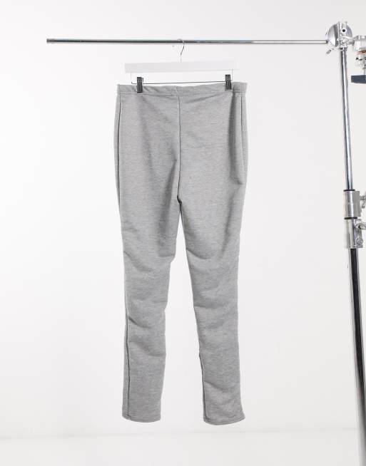 Fashionkilla Plus - Grå bukser i tætsiddende pasform med slids, 2 af 4
