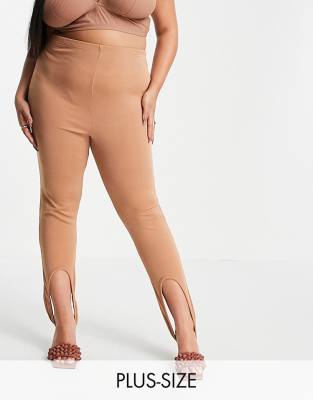 Plus size stirrup clearance leggings