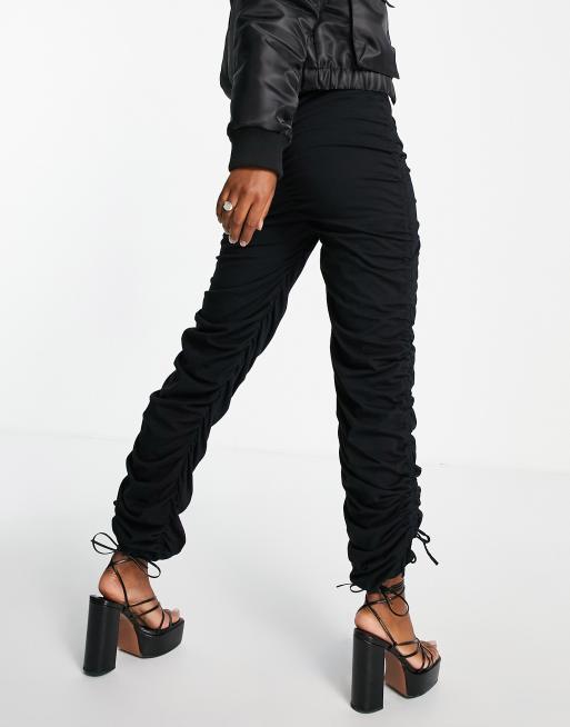 Ruched trousers outlet