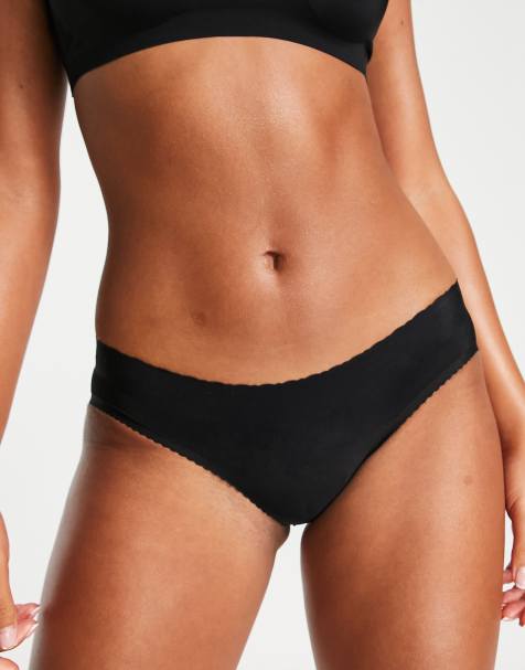 Fashionkilla seamless uplifting knicker in black - view 1