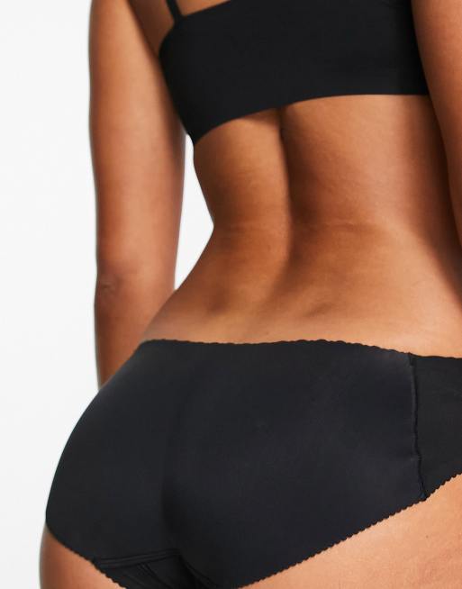 Fashionkilla seamless uplifting knicker in black, 2 of 4