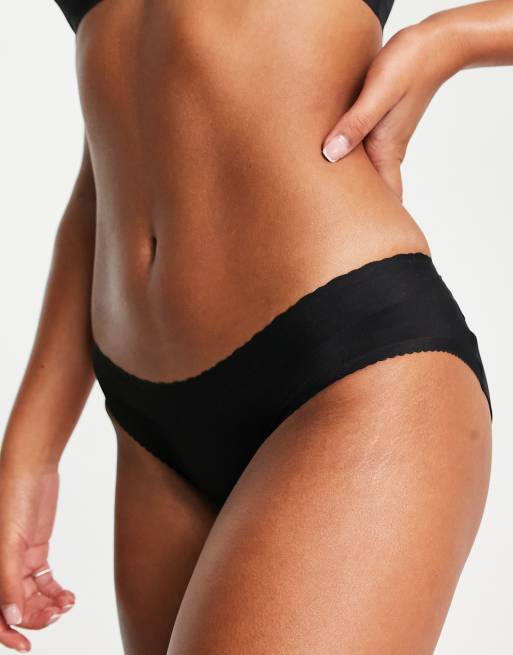 Fashionkilla seamless uplifting knicker in black, 4 of 4