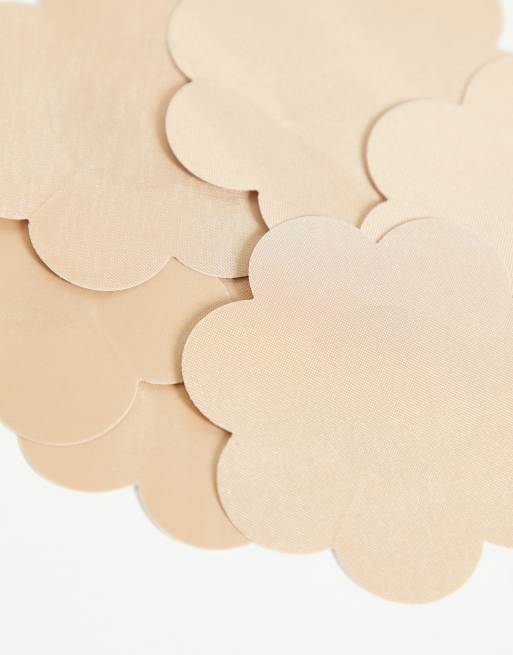 Fashionkilla – Selbstklebende Brustwarzenabdeckung in Beige im 3er-Pack, 2 von 4