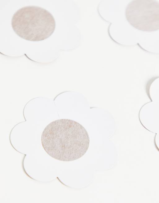 Fashionkilla – Selbstklebende Brustwarzenabdeckung in Hellbraun im 3er-Pack, 4 von 4