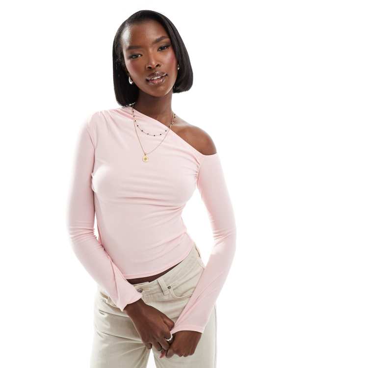 Pink ruched top online