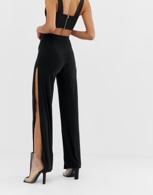 asos split trousers