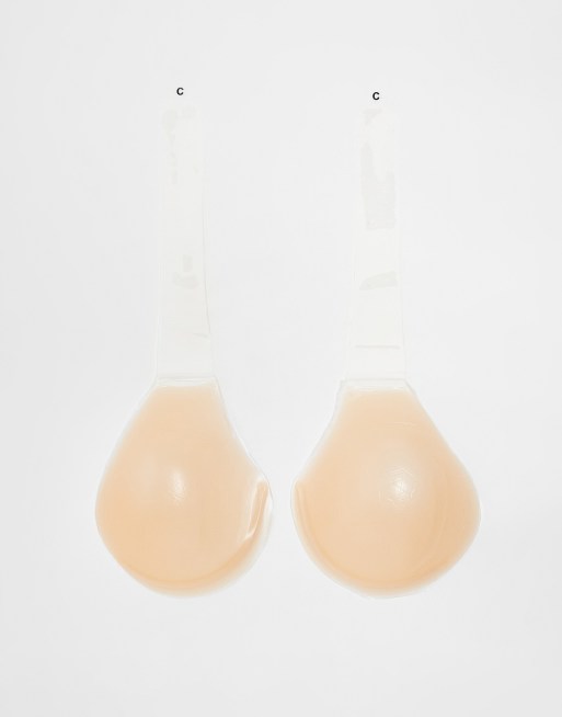 Fashionkilla - Zelfklevende push-up bh zonder rug in beige