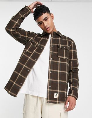 Fat Moose check shirt in brown - Click1Get2 Black Friday