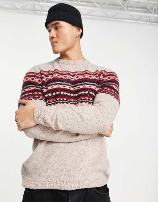 Stone knitted jumper sale