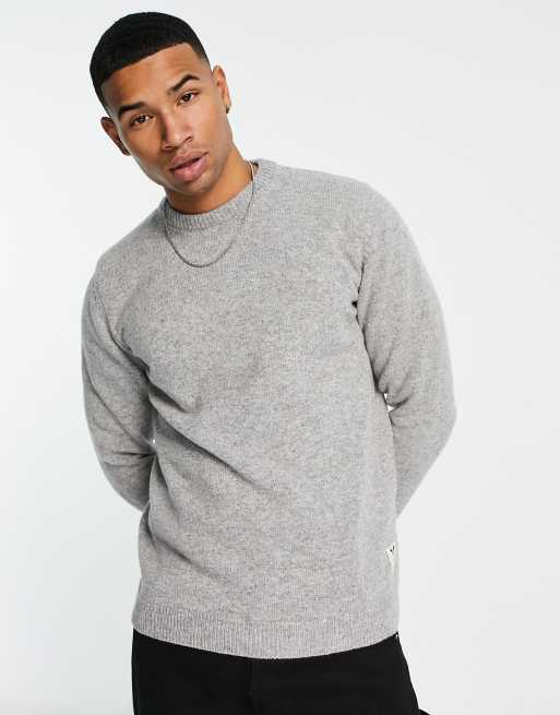 Fat Moose - Pull en maille - Gris