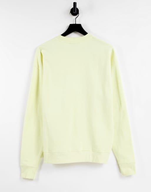 FCUK – Bestickter Oversize-Pullover in Staubgelb, Kombiteil, 2 von 4