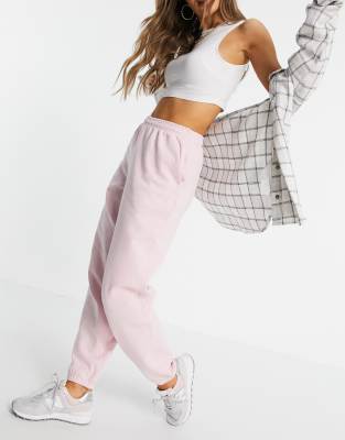 dusty pink track pants