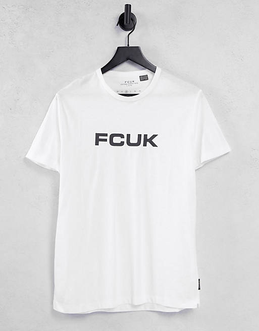 FCUK logo t-shirt in white