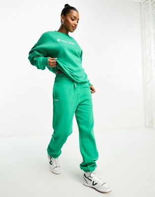 FCUK jogger with white logo in veridian green - ASOS Price Checker