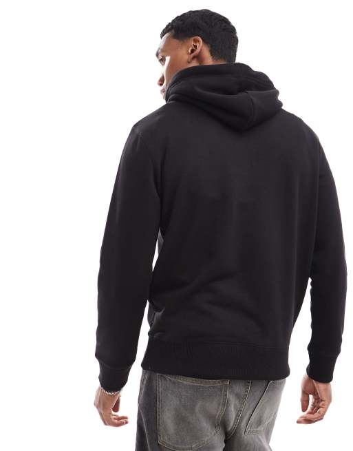 FCUK Sweat a capuche a enfiler avec logo imprime Noir