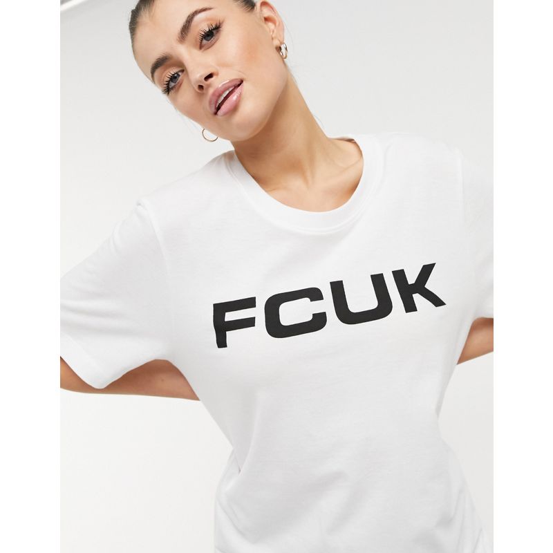 Donna Top FCUK - T-shirt bianca
