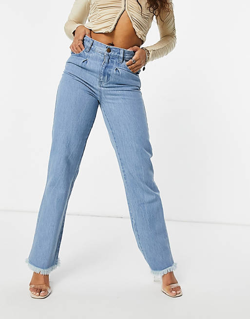 Femme Luxe baggy jean in washed blue