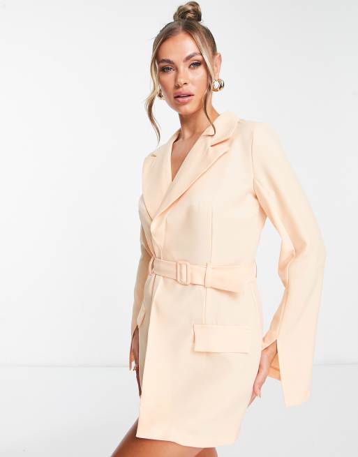 Pale pink hot sale blazer dress