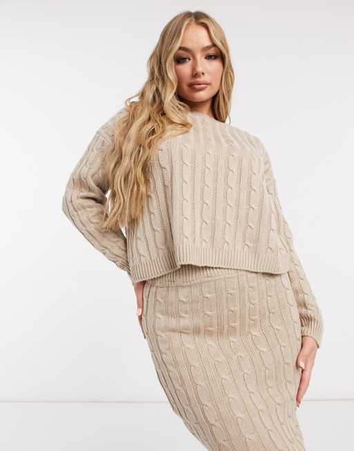 Completo lana gonna e maglione top