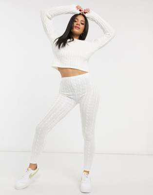 all white two piece set