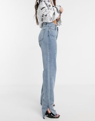 jeans femme droit taille haute