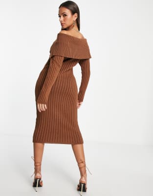 knitted bardot jumper